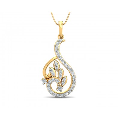 Gail Round Brilliant Diamond Pendant